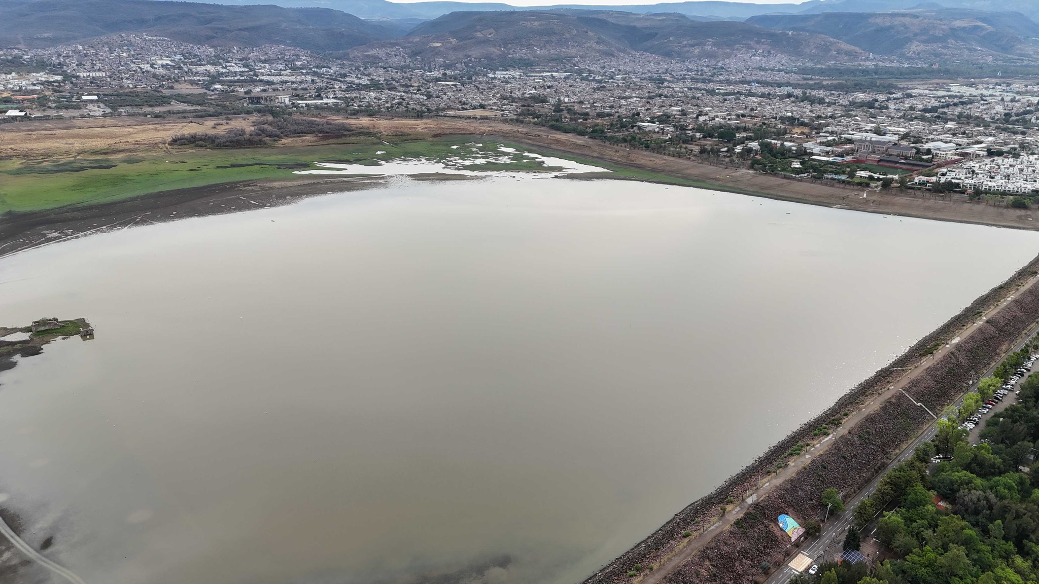 Lluvias reviven El Palote: la presa aumenta su nivel en 24 horas